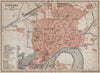 CORDOVA CÓRDOBA CORDOBA town city ciudad plan. Spain España mapa 1913 old