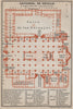 CATHEDRAL OF SEVILLE. CATEDRAL DE SEVILLA floor plan. Spain España 1913 map