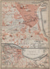 TANGIER TÁNGER antique town city plan & environs. Morocco carte 1913 old map