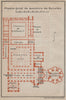 BATALHA MONASTERY. MOSTEIRO DA BATALHA floor plan. Portugal mapa 1913 old