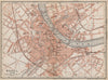 BÂLE BASEL. Basle. town city stadtplan. Switzerland Suisse Schweiz 1889 map