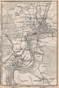 SCHAFFHAUSEN environs. Flurlingen Feuerthalen Neuhausen. Schweiz 1889 old map