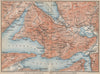 THE RIGI. Vitznau Lowerz Immensee Arth Gersau Bekenried. Topo-map 1889 old