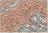 GRINDELWALD environs. Wengen Mürren Jungfrau Wetterhorn Interlaken 1889 map