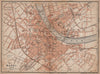 BÂLE BASEL. Basle. town city stadtplan. Switzerland Suisse Schweiz 1893 map