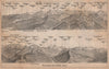 PANORAMA from/von NIESEN 2366m. Blumisalp Jungfrau Switzerland Schweiz 1893 map