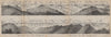 PIZ LANGUARD PANORAMA. Bernina Roseg Monte Rosa Mont Blanc Cristallo 1893 map