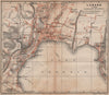 LUGANO. town city stadtplan. Switzerland Suisse Schweiz carte karte 1893 map