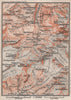 UPPER LAUTERBRUNNEN VALLEY. Mürren Grosshorn Breithorn Jungfrau. SMALL 1897 map