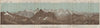 PANORAMA from/vom FAULHORN. Berner Oberland. Bernese Oberland 1897 old map