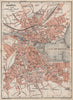 GENEVA GENÈVE GENF. town city stadtplan. Switzerland Suisse Schweiz 1897 map