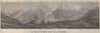 PANORAMA. MONT BLANC MASSIF from FLEGÈRE 1806m. Chamonix. Haute-Savoie 1897 map