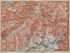 UPPER ENGADINE. St Moritz Celerina Pontresina Sils-Maria Bernina Range 1897 map