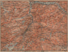 GLARUS CANTON. Flums Braunwald Flims Näfels Walen See Linththal 1899 old map