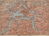 LAKE LUCERNE. Vierwaldstättersee. Luzern Engelberg Sarnen Altorf Stanz 1899 map