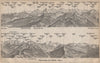 PANORAMA from/von NIESEN 2366m. Blumisalp Jungfrau Switzerland Schweiz 1899 map