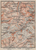 UPPER LAUTERBRUNNEN VALLEY/WALL. Grosshorn Breithorn Jungfrau. SMALL 1899 map