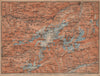 TÖDI DISTRICT. Glarus Alps Linththal Bifertenstock Claridenstock 1901 old map