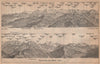 PANORAMA from/von NIESEN 2366m. Blumisalp Jungfrau Switzerland Schweiz 1901 map
