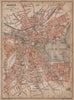 GENEVA GENÈVE GENF. town city stadtplan. Switzerland Suisse Schweiz 1901 map