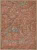 ENGADINE/VAL TELLINA. Davos Arosa Sils Bormio Livigno Sondrio Chur 1901 map