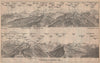 PANORAMA from/von NIESEN 2366m. Blumisalp Jungfrau Switzerland Schweiz 1905 map