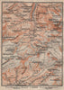 UPPER LAUTERBRUNNEN VALLEY/WALL. Mürren Grosshorn Jungfrau. SMALL 1905 old map