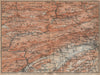 BERNESE JURA. Solothurn Biel/Bienne Rebeuvelier Tavannes. Topo-map 1907