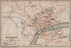 SOLEURE / SOLOTHURN. town city stadtplan. Switzerland Suisse Schweiz 1907 map