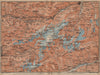 TÖDI DISTRICT. Glarus Alps Linththal Bifertenstock Claridenstock 1907 old map