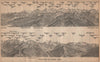 PANORAMA from/von NIESEN 2366m. Blumisalp Jungfrau Switzerland Schweiz 1907 map