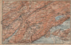 NORTH WEST JURA. Neuchâtel La Chaux de Fonds Neuveville. Topo-map 1907 old