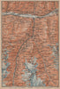 STALDEN/SAAS-FEE AREA. Mischabel Group Grächen Dom Raron Randa Visp 1907 map
