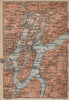 LUGANO ENVIRONS. Lake Lago di. Topo-map. Switzerland Suisse Schweiz 1907