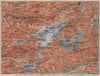 TÖDI DISTRICT. Glarus Alps Linththal Bifertenstock Claridenstock 1909 old map