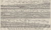 CRÊT DU PLAN PANORAMA at NEUCHÂTEL.Eiger Jungfrau Blümisalp Mont Blanc 1909 map