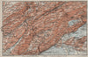 NORTH WEST JURA. Neuchâtel La Chaux de Fonds Neuveville. Topo-map 1909 old