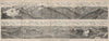 PIZ LANGUARD PANORAMA. Bernina Roseg Monte Rosa Mont Blanc Cristallo 1909 map