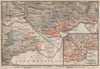 LOCARNO area. Losone Gordola Muralto Brione. Switzerland Suisse Schweiz 1909 map