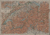 Map of Switzerland Suisse Schweiz. Northern Italy railways carte karte 1911