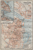 CONSTANCE. KONSTANZ. town city stadtplan. Germany karte. BAEDEKER 1911 old map