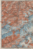UPPER LAUTERBRUNNEN VALLEY/WALL. Mürren Grosshorn Breithorn Jungfrau 1911 map