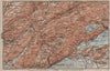 NORTH WEST JURA. Neuchâtel La Chaux de Fonds Neuveville. Topo-map 1911 old