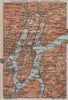 LUGANO ENVIRONS. Lake Lago di. Topo-map. Switzerland Suisse Schweiz 1911