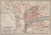 SOLEURE / SOLOTHURN. town city stadtplan. Switzerland Suisse Schweiz 1913 map