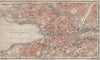 ZÜRICH. Zurich. town city stadtplan. Switzerland Suisse Schweiz 1913 old map