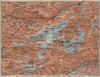 TÖDI DISTRICT. Glarus Alps Linththal Bifertenstock Claridenstock 1913 old map
