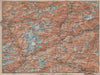 ST GOTTHARD area. Andermatt Engelberg Silenen Gadmen Ulrichen Disentis 1913 map