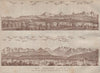 PANORAMA vom/from BERN/Berne. Blumisalp Eiger Jungfrau Gletscherhorn 1913 map