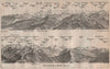 PANORAMA from/von NIESEN 2366m. Blumisalp Jungfrau Switzerland Schweiz 1913 map